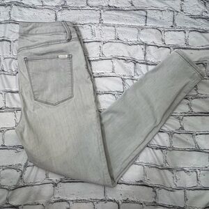 White House Black Market Gray washed Skinny Jeans